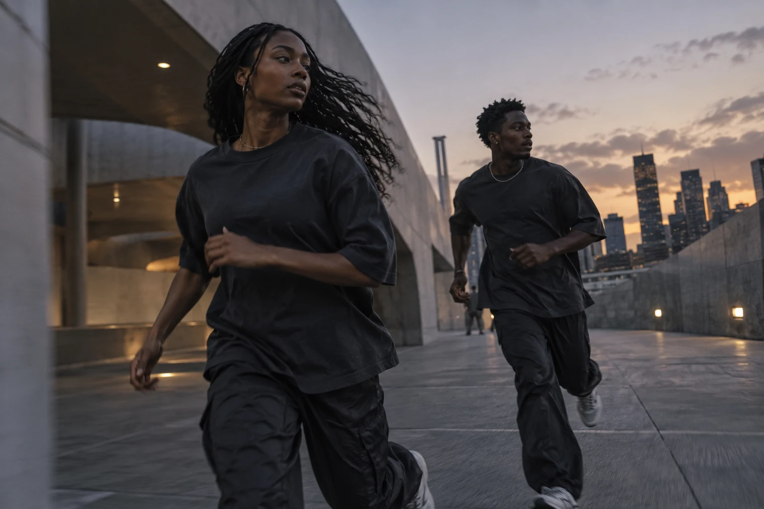 ACEIDO models moving through an urban environment